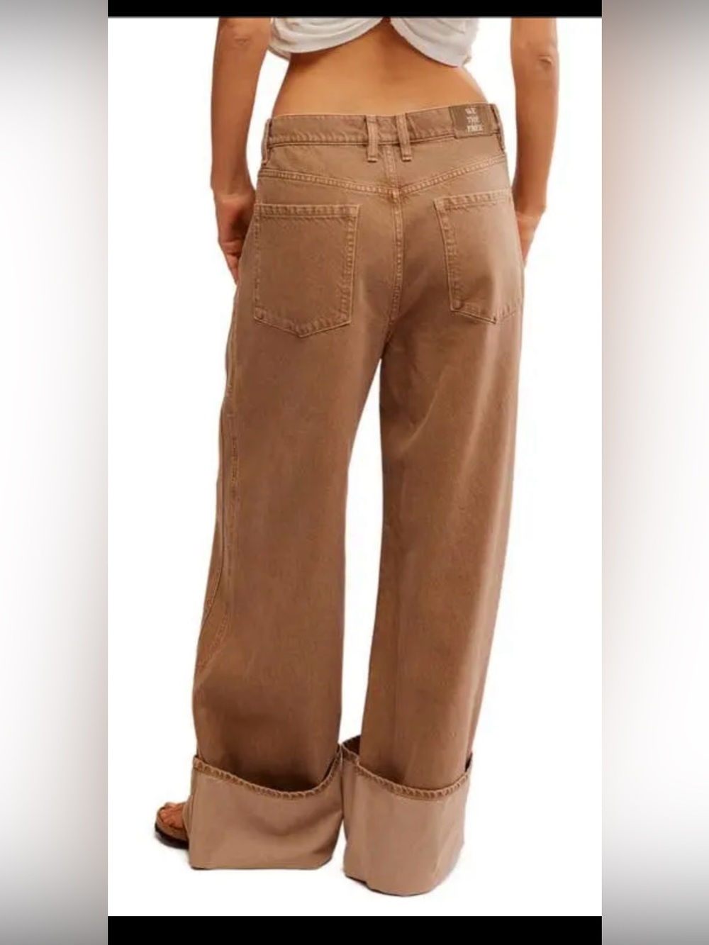 Free People We The Free Final Countdown Low Rise Cuffed Boyfriend Jean - Picture 2 of 8